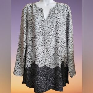 Ann Taylor Floral Tunic Size M